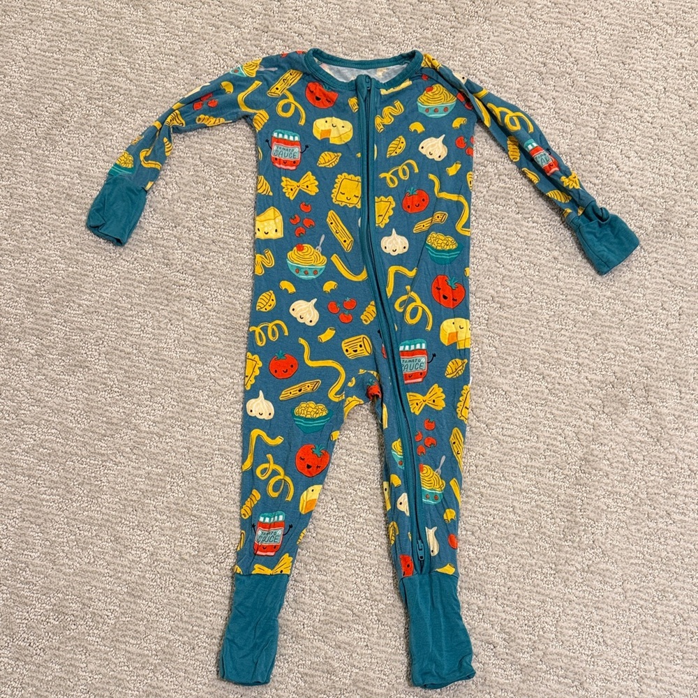 Little Sleepies Pasta Party Zippy